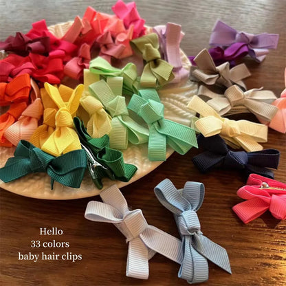 Simple Style Bow Knot Cloth Hair Clip 3 Pieces