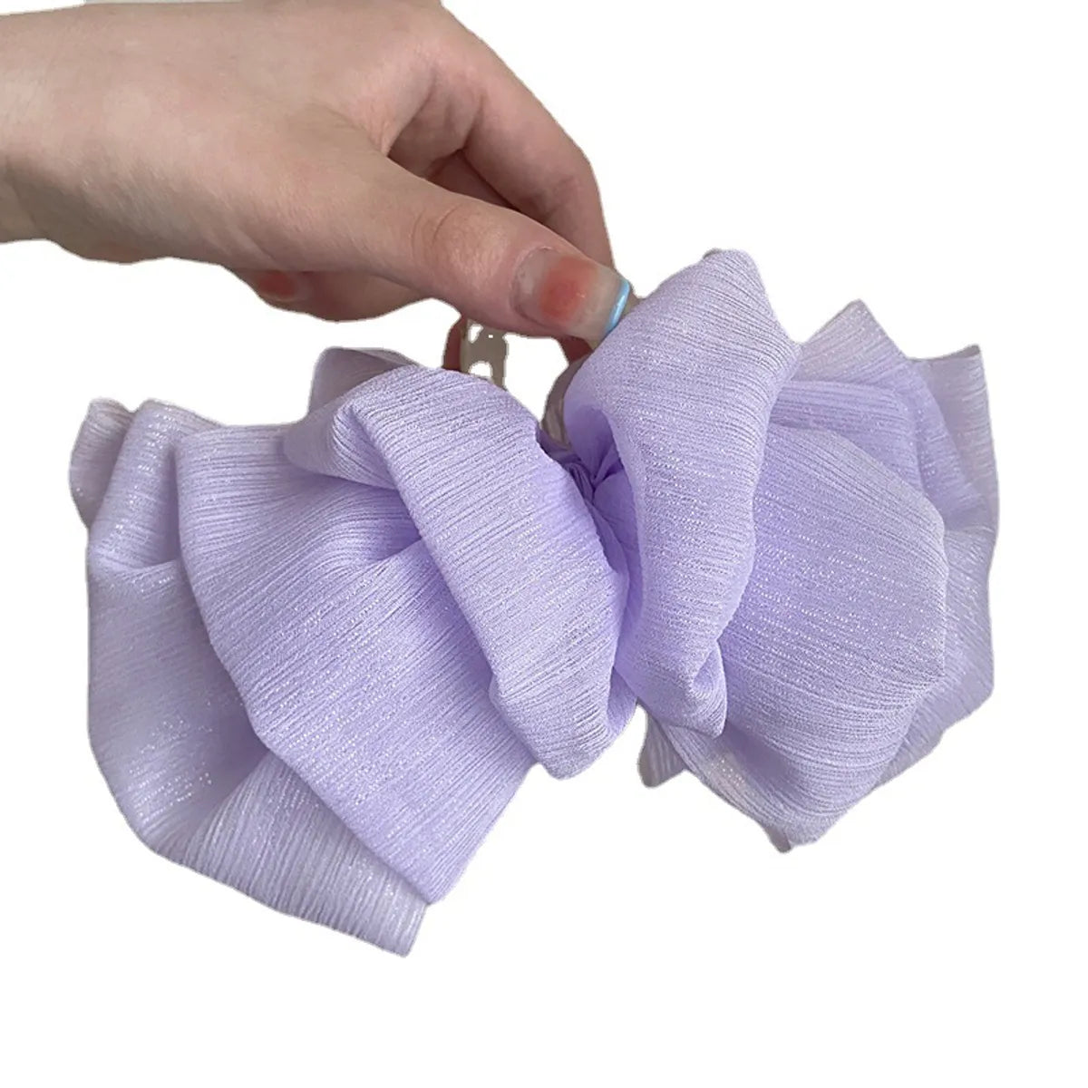 Simple Style Bow Knot Cloth Hair Clip