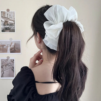 Simple Style Bow Knot Cloth Hair Clip