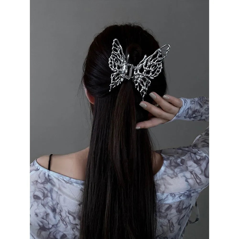 Simple Style Bow Knot Metal Plating Hair Claws 1 Piece