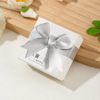 Simple Style Bow Knot Paper Jewelry Boxes