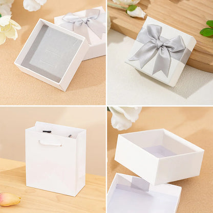 Simple Style Bow Knot Paper Jewelry Boxes