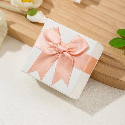 Simple Style Bow Knot Paper Jewelry Boxes