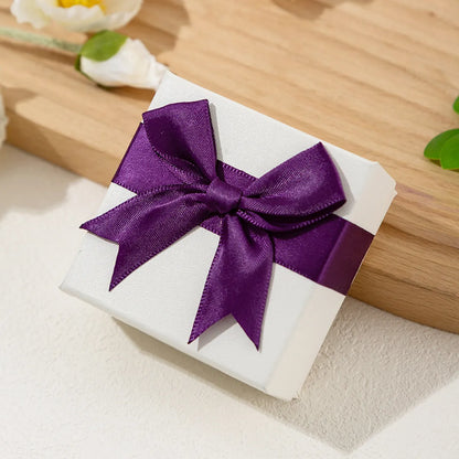 Simple Style Bow Knot Paper Jewelry Boxes