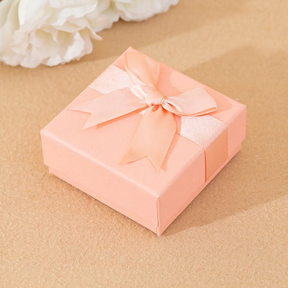 Simple Style Bow Knot Paper Jewelry Boxes