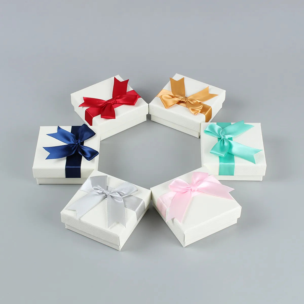 Simple Style Bow Knot Paper Jewelry Boxes