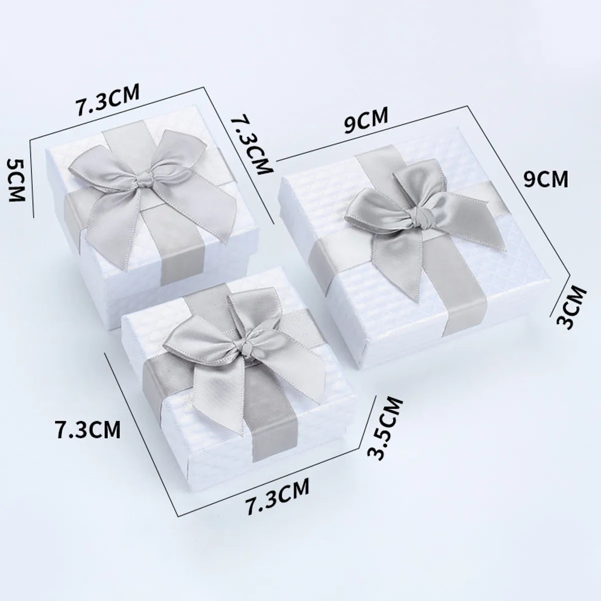 Simple Style Bow Knot Paper Jewelry Boxes