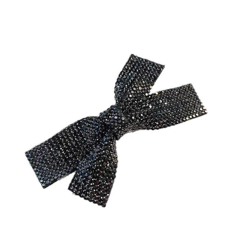 Simple Style Bow Knot Rhinestone Hair Clip