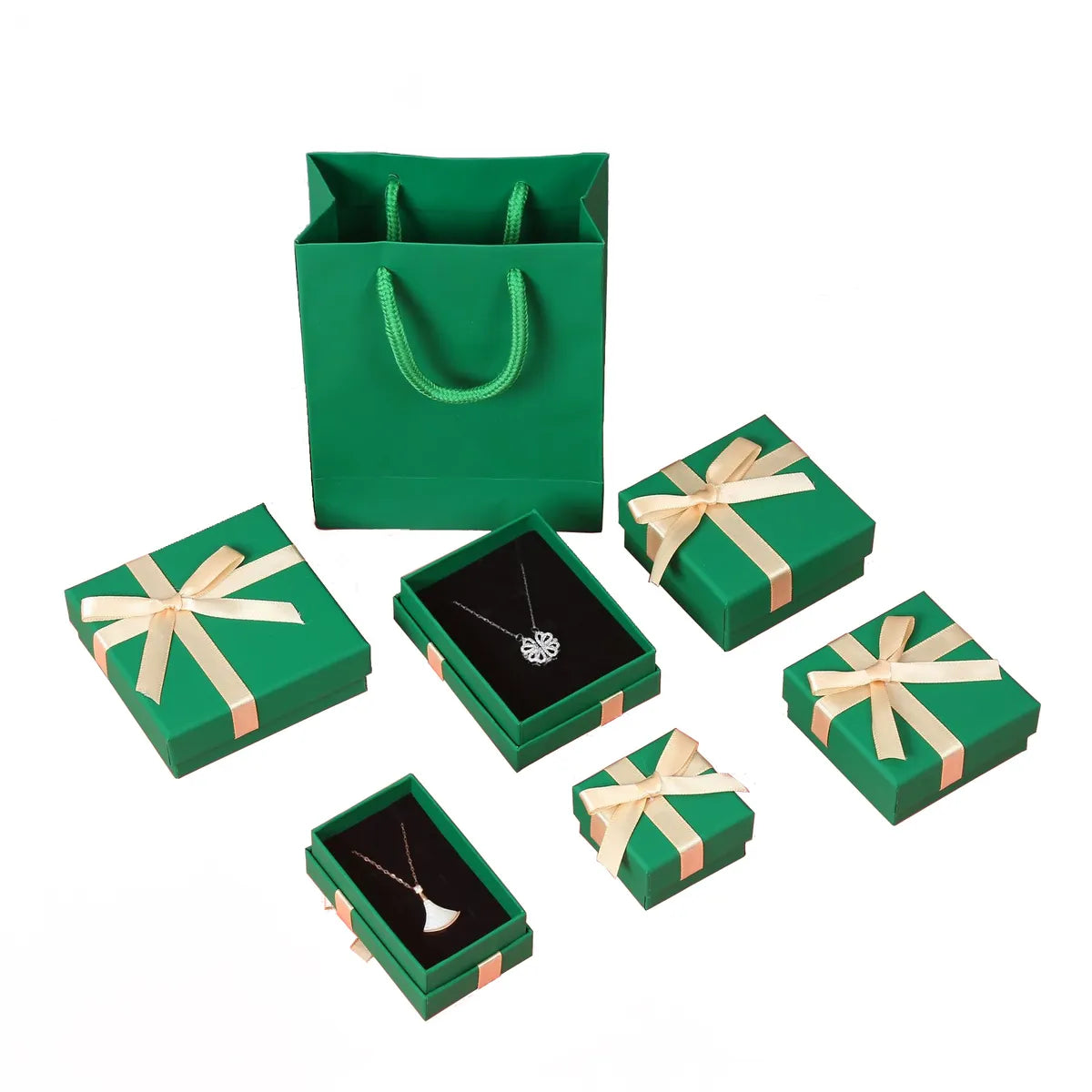 Simple Style Bow Knot Sponge Paper Jewelry Boxes