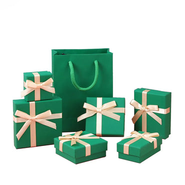 Simple Style Bow Knot Sponge Paper Jewelry Boxes