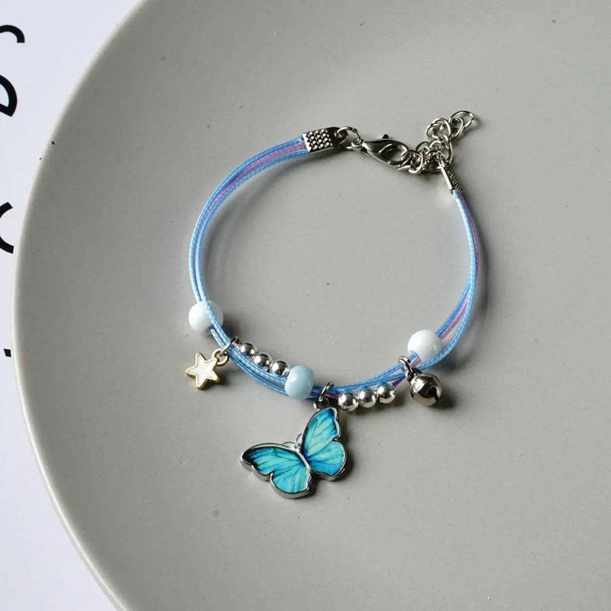 Simple Style Butterfly Alloy Knitting Bracelets