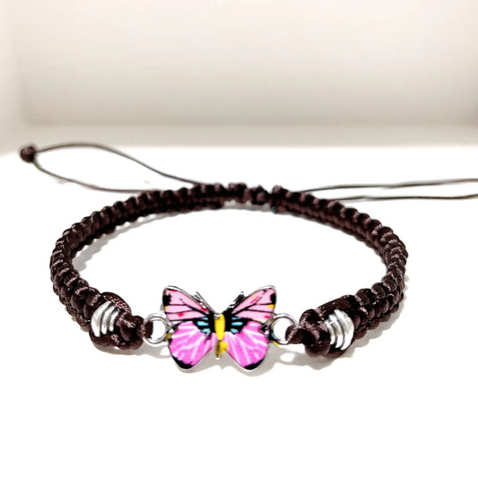 Simple Style Butterfly Alloy Plating Couple Bracelets