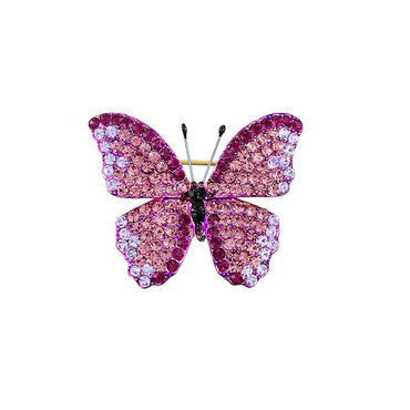 Simple Style Butterfly Alloy Plating Inlay Rhinestones Women'S Brooches