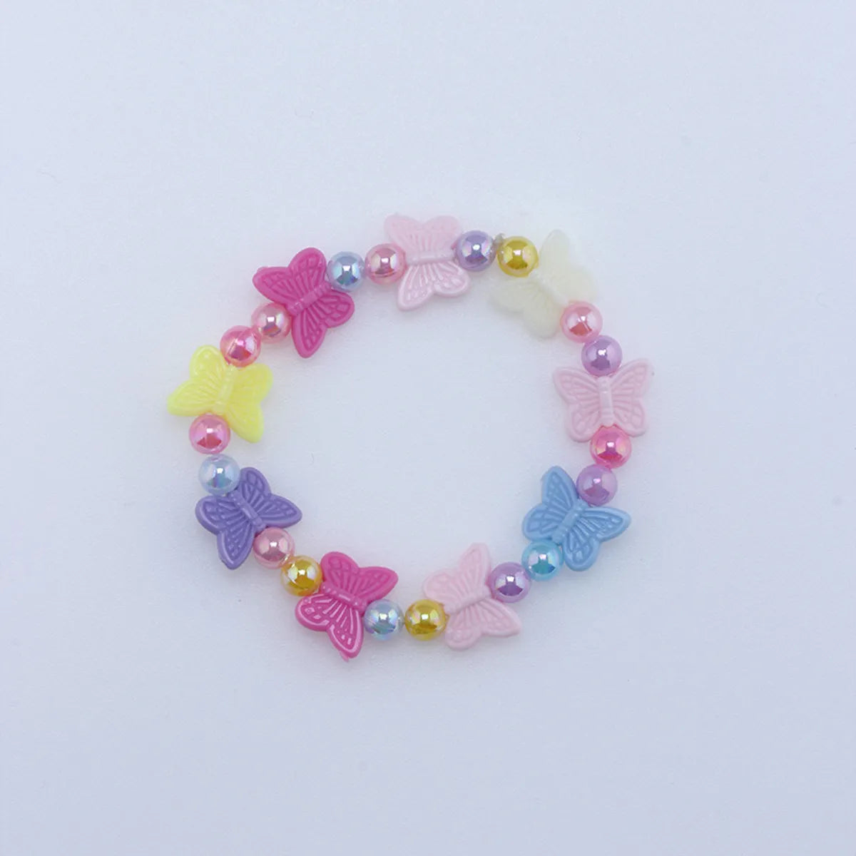 Simple Style Butterfly Arylic Imitation Pearl Kid'S Bracelets