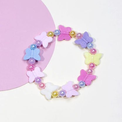 Simple Style Butterfly Arylic Imitation Pearl Kid'S Bracelets