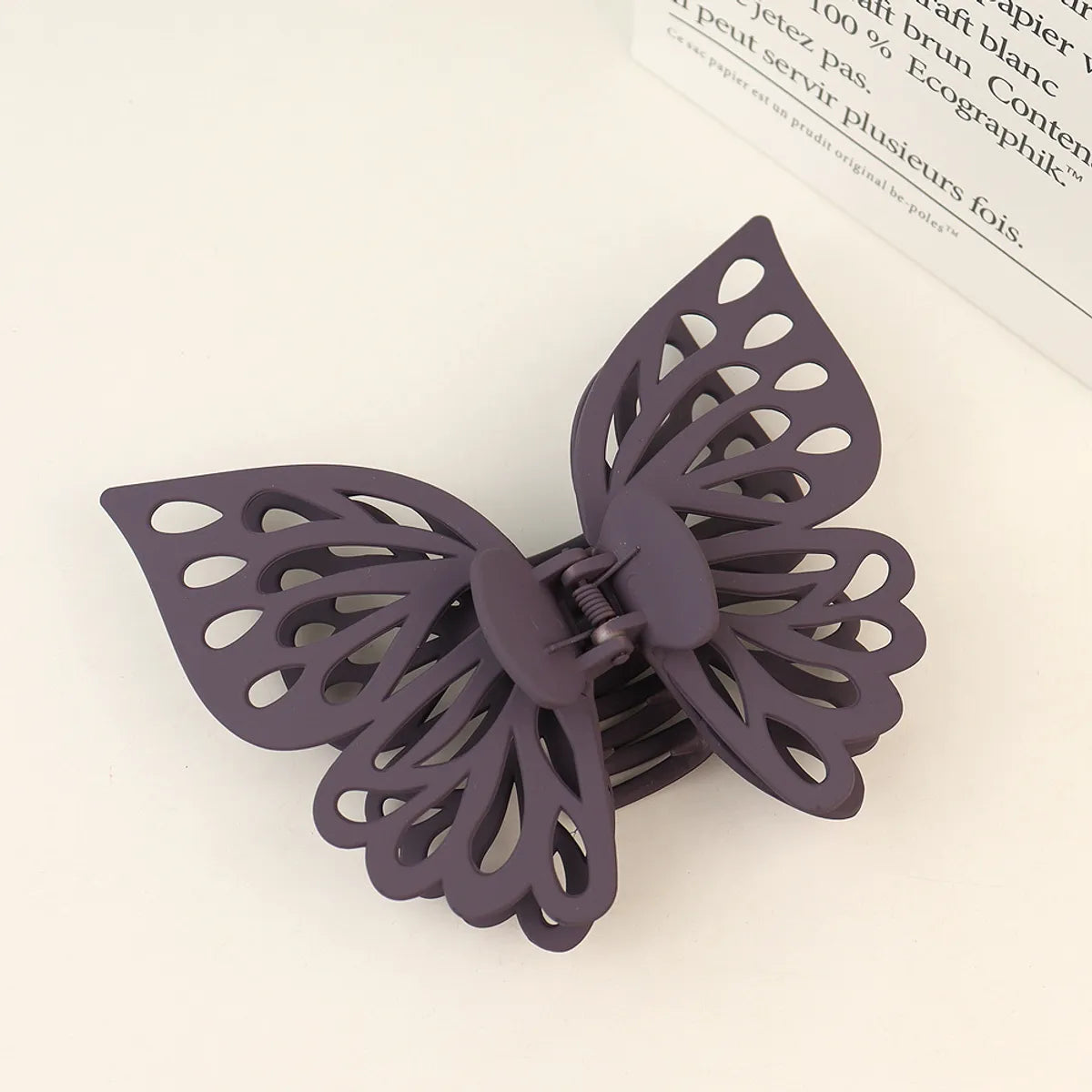 Simple Style Butterfly Plastic Handmade Hair Claws 1 Piece