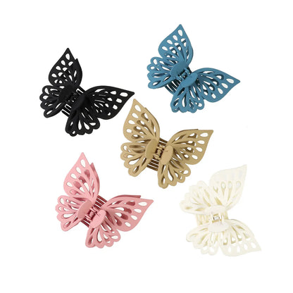 Simple Style Butterfly Plastic Handmade Hair Claws 1 Piece