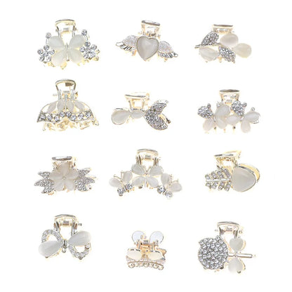 Simple Style Butterfly Rhinestone Inlay Rhinestones Hair Claws