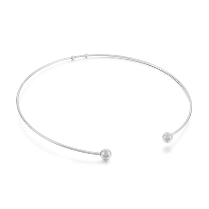 Simple Style C Shape Titanium Steel Plating Choker