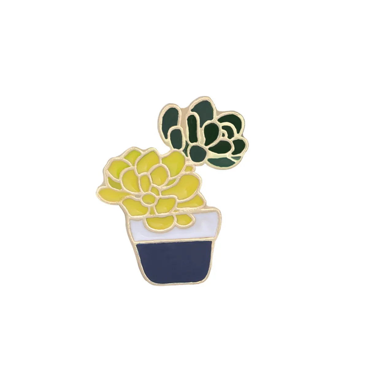 Simple Style Cactus Alloy Enamel Metal Unisex Brooches