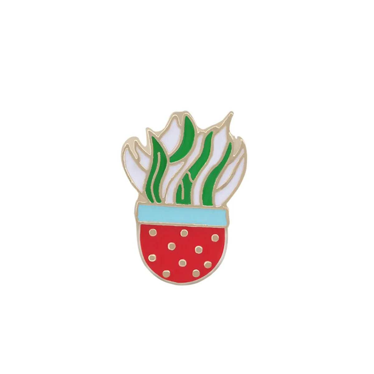 Simple Style Cactus Alloy Enamel Metal Unisex Brooches