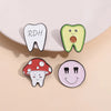 Simple Style Cartoon Alloy Stoving Varnish Unisex Brooches