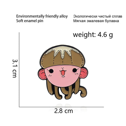 Simple Style Cartoon Character Alloy Plating Unisex Brooches