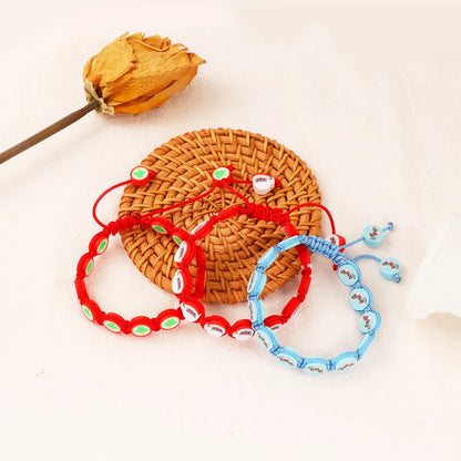 Simple Style Cartoon Character Soft Clay Knitting Flakes Women'S Bracelets