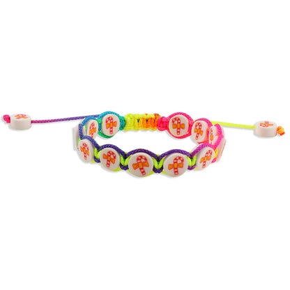 Simple Style Cartoon Character Soft Clay Knitting Flakes Women'S Bracelets