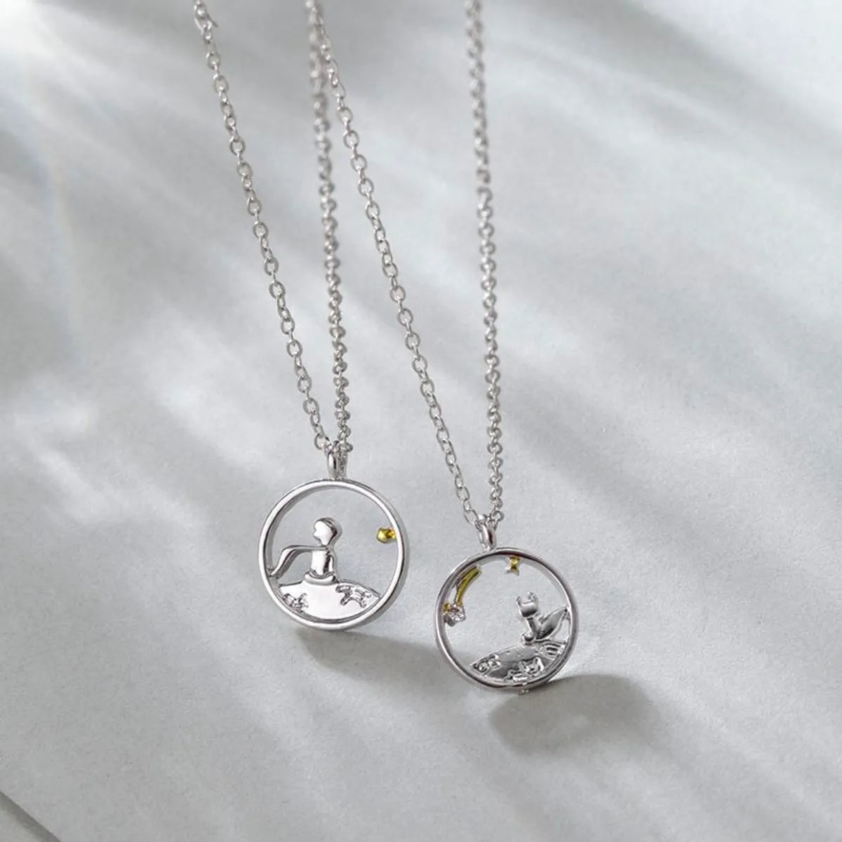 Simple Style Cartoon Fox Alloy Plating Unisex Pendant Necklace 1 Piece