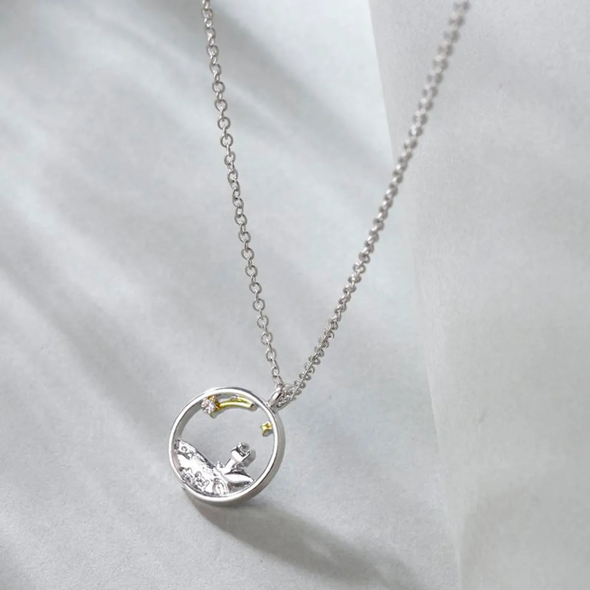 Simple Style Cartoon Fox Alloy Plating Unisex Pendant Necklace 1 Piece