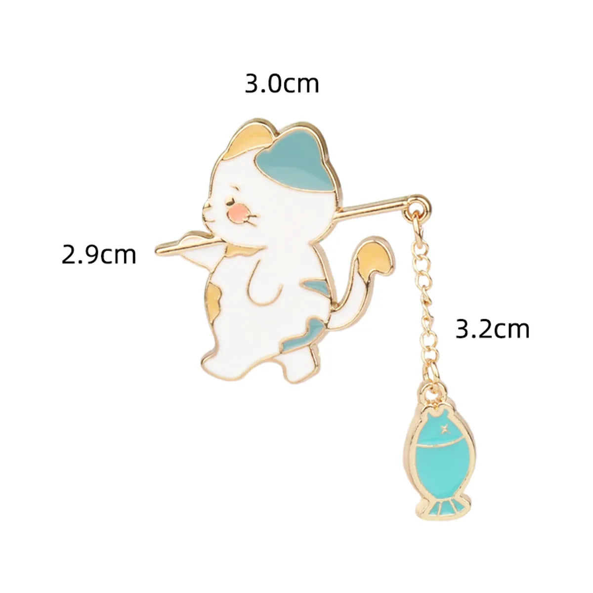 Simple Style Cat Alloy Enamel Couple Brooches