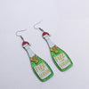 Simple Style Christmas Tree Santa Claus Arylic Stoving Varnish Women'S Earrings 1 Pair