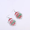 Simple Style Christmas Tree Santa Claus Arylic Stoving Varnish Women'S Earrings 1 Pair