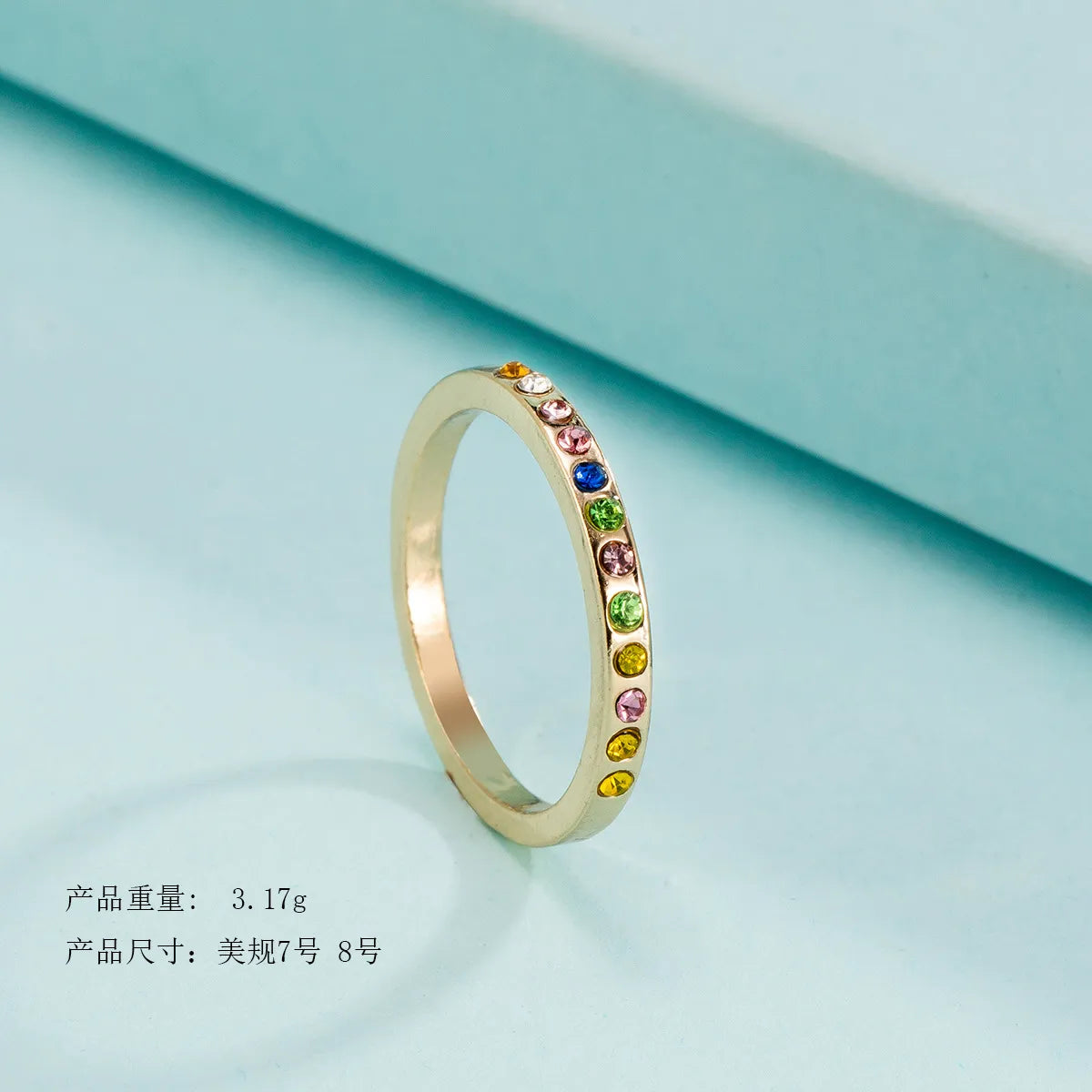 Simple Style Circle Rhinestones Alloy Wholesale Rings