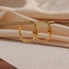 Simple Style Circle Stainless Steel Earrings Plating Stainless Steel Earrings