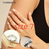 304 Stainless Steel 18K Gold Plated Simple Style Plating Circle Rings