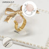 304 Stainless Steel 18K Gold Plated Simple Style Plating Circle Rings