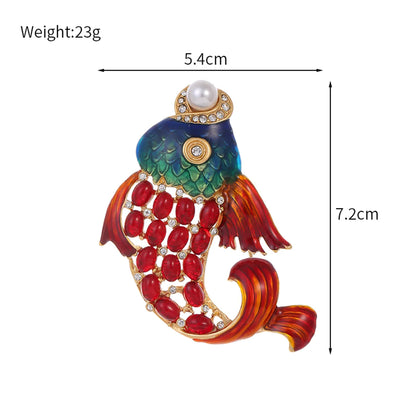 Simple Style Classic Style Animal Leaf Watermelon Alloy Inlay Artificial Rhinestones Women'S Brooches