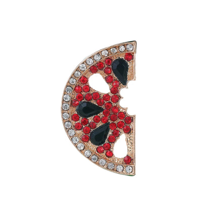 Simple Style Classic Style Animal Leaf Watermelon Alloy Inlay Artificial Rhinestones Women'S Brooches