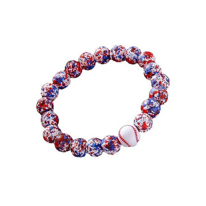 Simple Style Classic Style Basketball Wood Beaded Women'S Bracelets