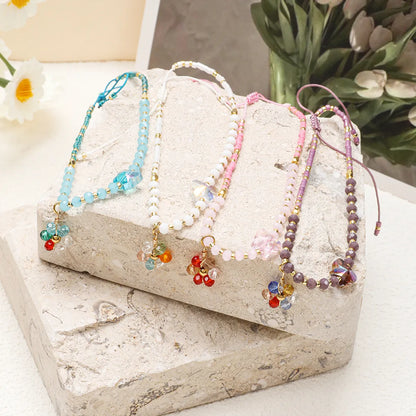 Simple Style Classic Style Butterfly Artificial Crystal Beaded Women's Drawstring Bracelets