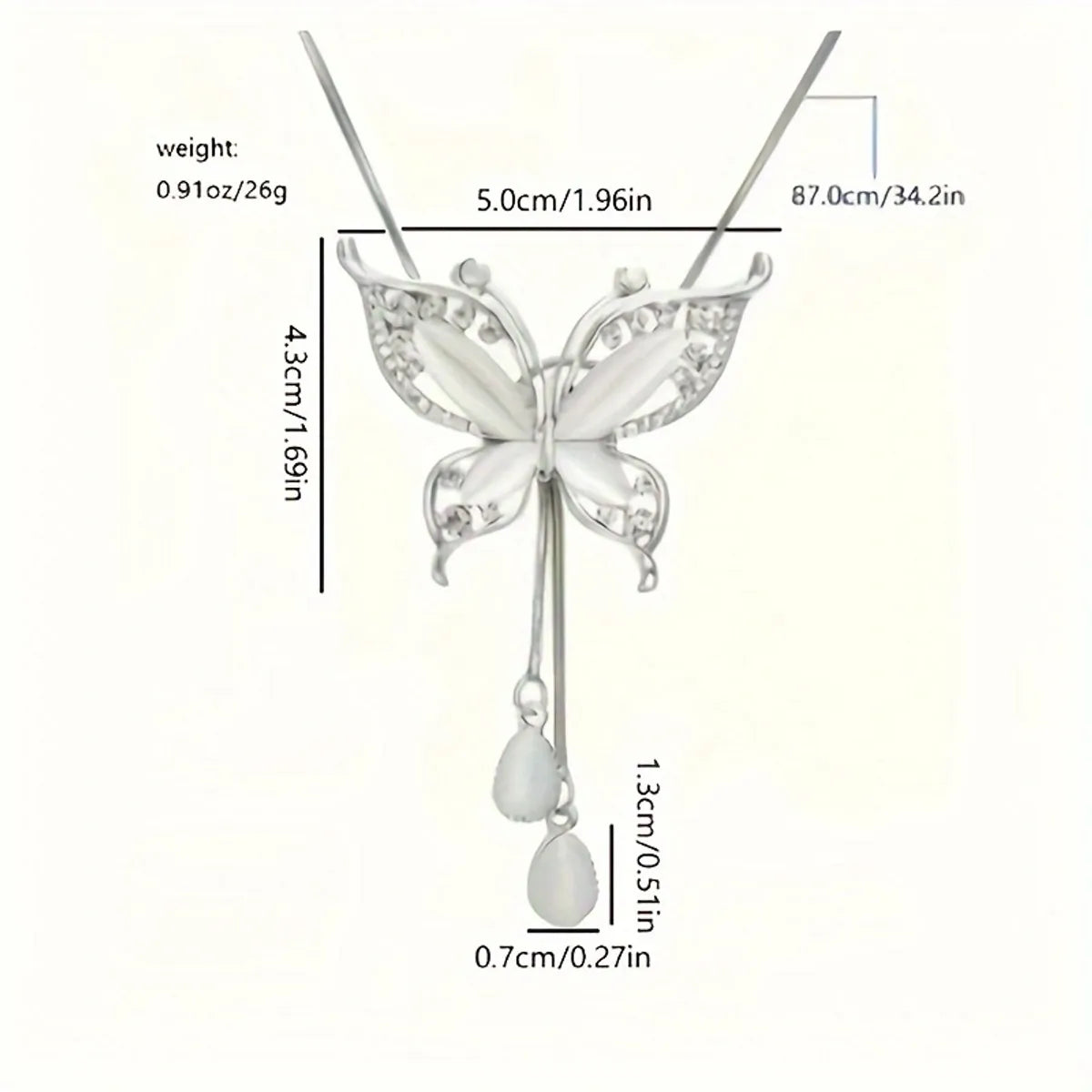 Simple Style Classic Style Butterfly Silver Plated Artificial Gemstones Rhinestones Glass Zinc Alloy Wholesale Pendant Necklace