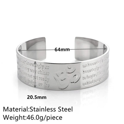 Simple Style Classic Style C Shape Steel Rings Bracelets