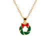 Simple Style Classic Style Christmas Tree Alloy Inlay Rhinestones Christmas Kid'S Pendant Necklace