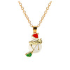 Simple Style Classic Style Christmas Tree Alloy Inlay Rhinestones Christmas Kid'S Pendant Necklace