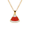 Simple Style Classic Style Christmas Tree Alloy Inlay Rhinestones Christmas Kid'S Pendant Necklace