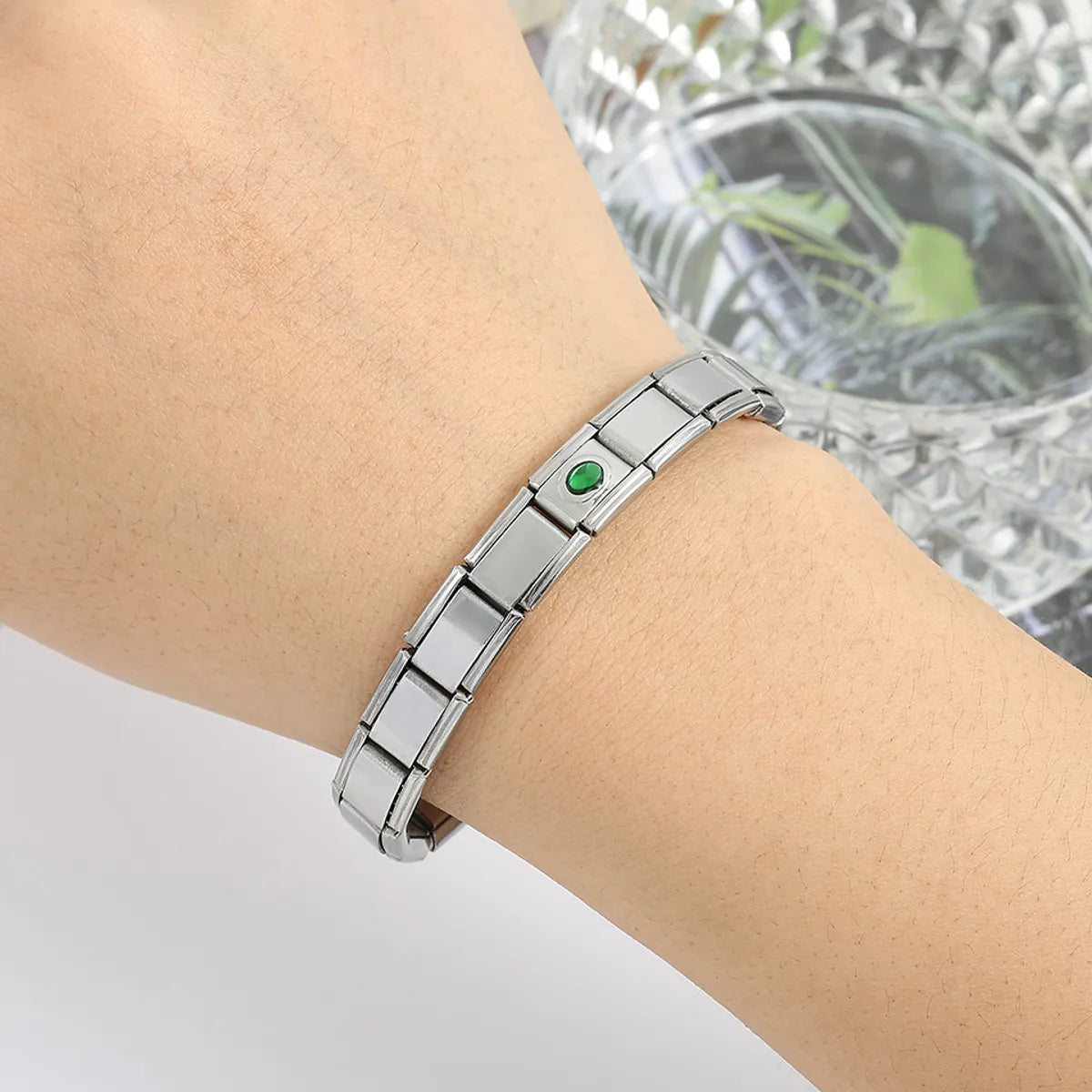 Simple Style Classic Style Color Block 304 Stainless Steel Bracelets In Bulk