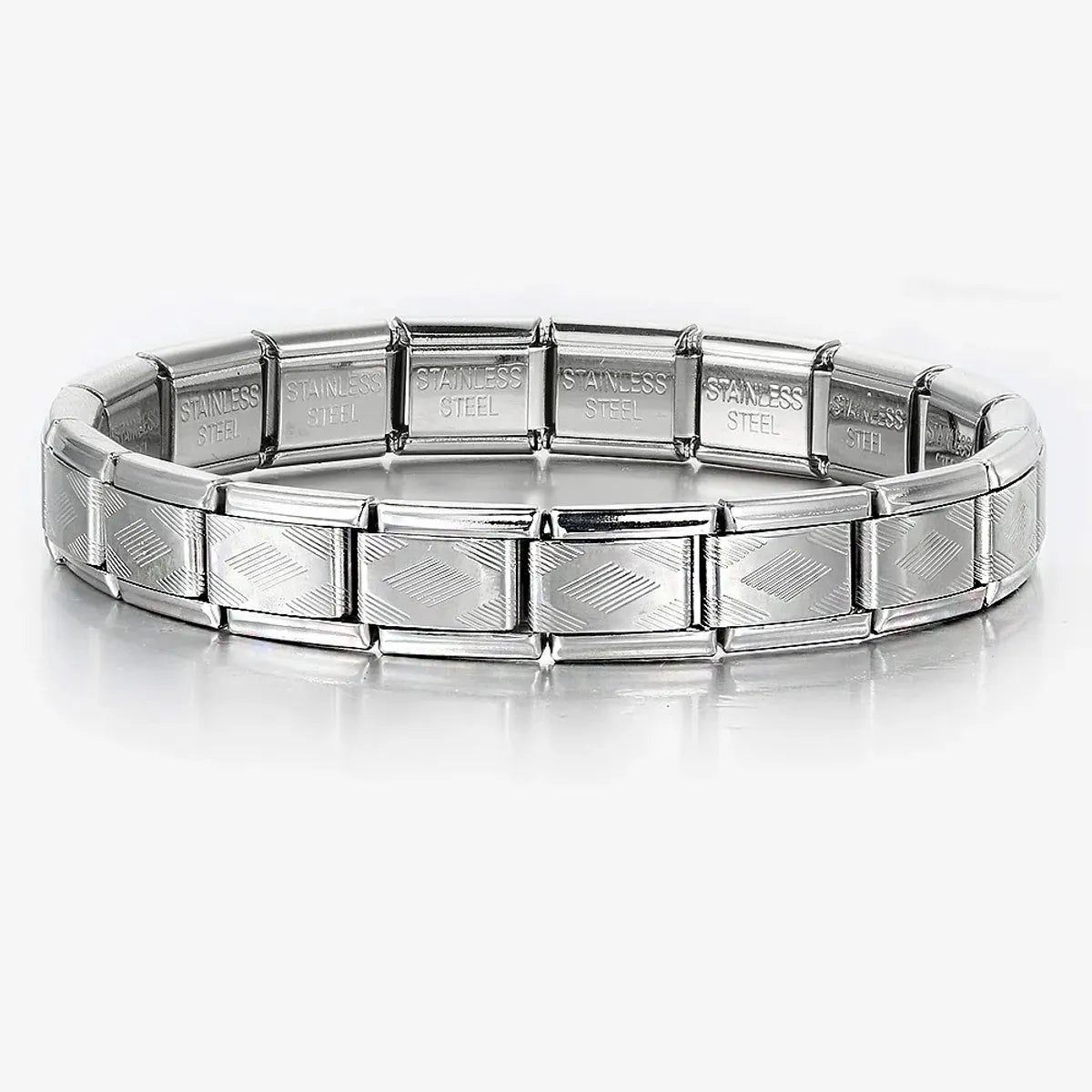 Simple Style Classic Style Color Block 304 Stainless Steel Plating Men'S Bracelets