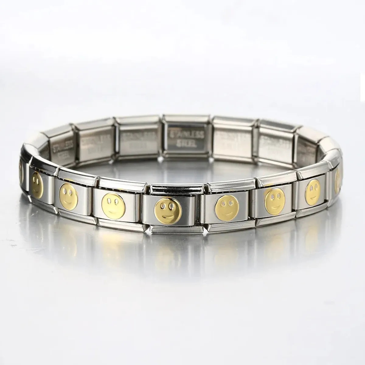 Simple Style Classic Style Color Block 304 Stainless Steel Plating Men'S Bracelets